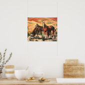 Poster - Mustang Familie (Keuken)