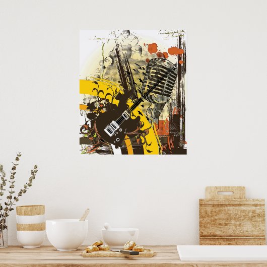  Poster muziek (Keuken)