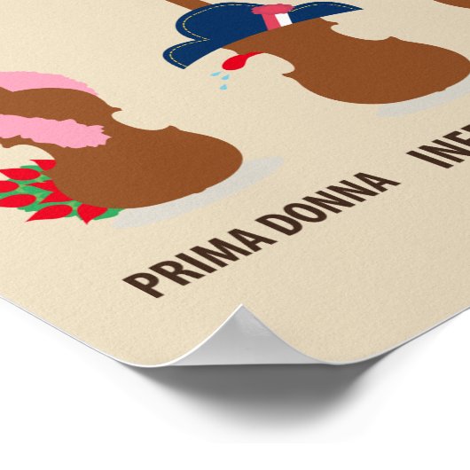 Poster Muziek Gift String Instrument (Hoek)