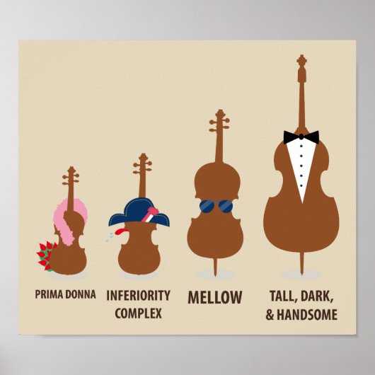 Poster Muziek Gift String Instrument (Voorkant)