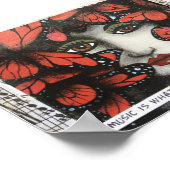 POSTER-MUZIEK IS WAT GEVOELT ZOALS. POSTER (Hoek)