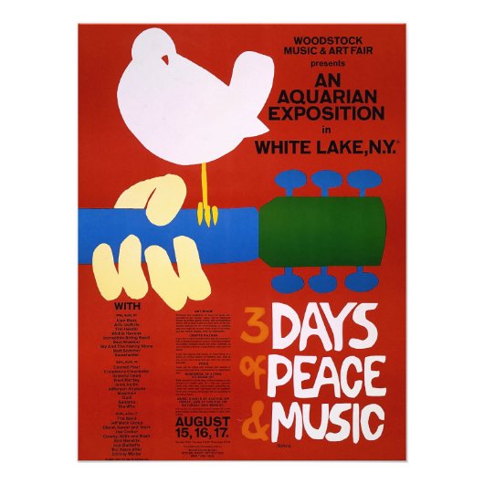 Poster  muziekfestival (Voorkant)