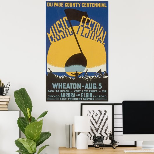 Poster  muziekfestival (Thuiskantoor)