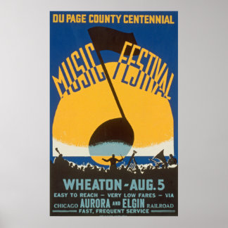 Poster  muziekfestival