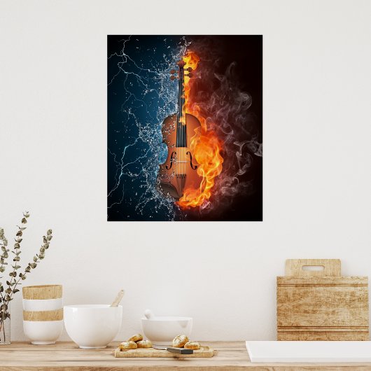 poster "Muziekkracht" (Keuken)