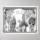 Poster "MwDee's Gnome Tiny Homes" kleuren (Voorkant)