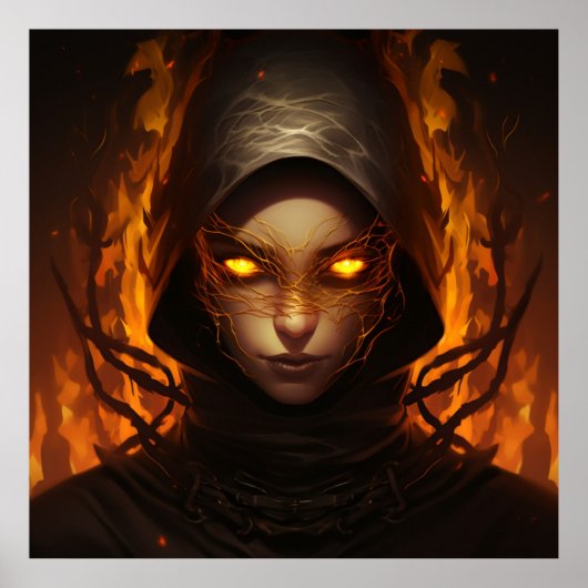 Poster Mysterious woman (Voorkant)