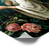 Poster: Mystisch Roos Poster (Hoek)