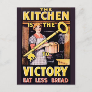 Poster na de Tweede Wereldoorlog Briefkaart