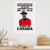 Poster naar Canadees recht (Keuken)
