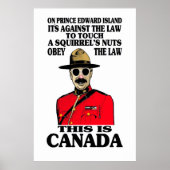 Poster naar Canadees recht (Voorkant)