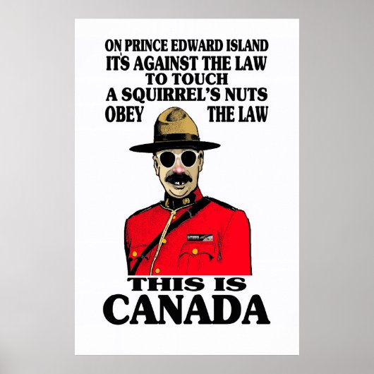 Poster naar Canadees recht (Voorkant)