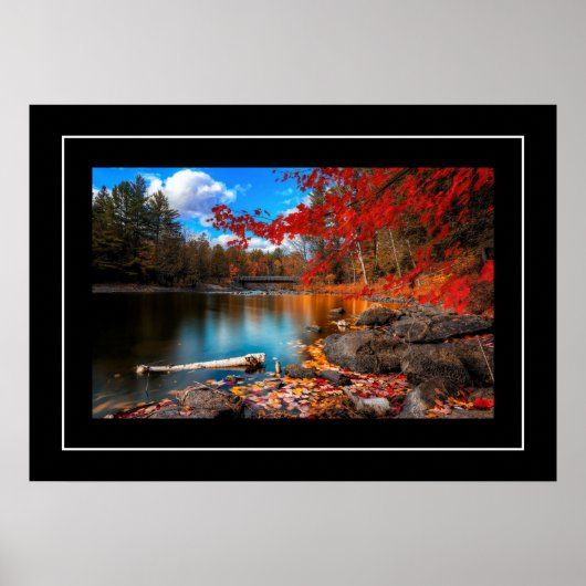Poster-najaarsscène van de Herfst Poster (Voorkant)