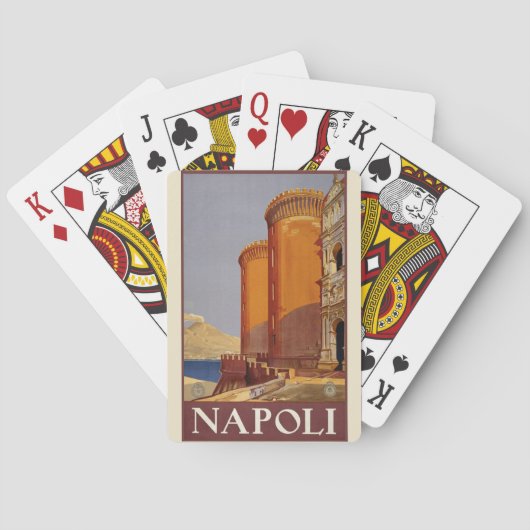 Poster Napoli - Italië Pokerkaarten (Achterkant)