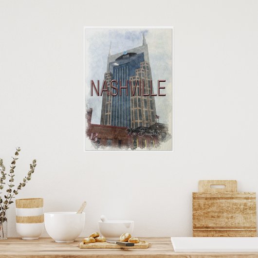 Poster Nashville Vintage (Keuken)