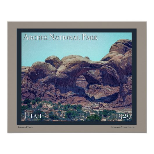 Poster nationaal park Arches (Voorkant)