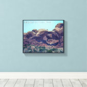 Poster nationaal park Arches Canvas Afdruk (Insitu (Houten vloer))
