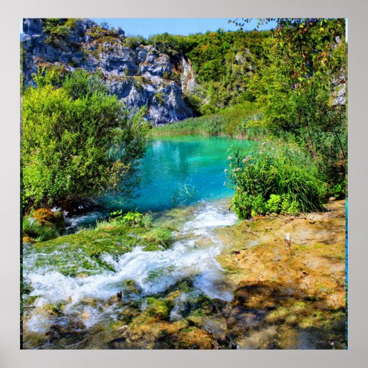 Poster nationaal park Plitvice Lakes (Voorkant)