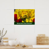 Poster Nationale Verpleegstersweek! tulpen (Keuken)