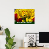Poster Nationale Verpleegstersweek! tulpen (Thuiskantoor)