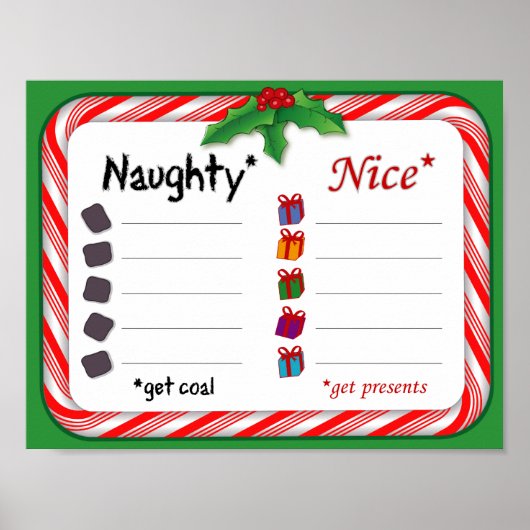 Poster Naughty en Nice (Voorkant)