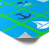 Poster Nautical Sailships Baby shower personaliser (Hoek)