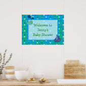 Poster Nautical Sailships Baby shower personaliser (Keuken)