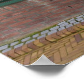 Poster Nederlandse huisvenster en pendelen foto's  (Hoek)