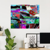 Poster – Neon Pulse (Thuiskantoor)