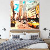 Poster New York City Canvas Afdruk (Insitu (Slaapkamer))