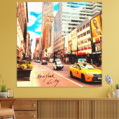 Poster New York City Canvas Afdruk (Insitu (Woonkamer))