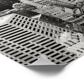 Poster - New York City Skyline B/W (Hoek)