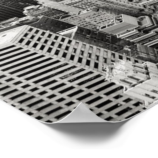 Poster - New York City Skyline B/W (Hoek)