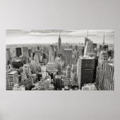 Poster - New York City Skyline B/W (Voorkant)