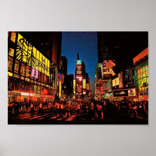 Poster New York City (Times Square) (Voorkant)