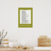 Poster Nicene Creed Christelijk Print (Keuken)