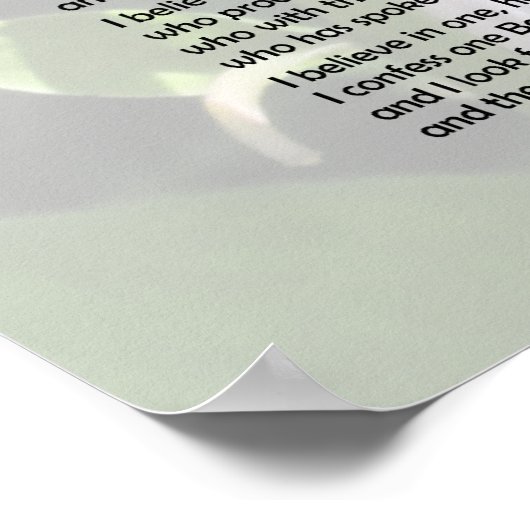 Poster-Nicene Creed~ ! Poster (Hoek)