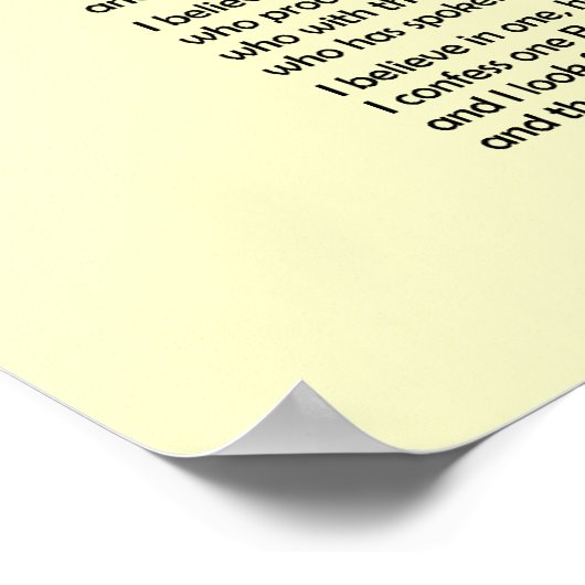 Poster-Nicene Creed~ ! Poster (Hoek)