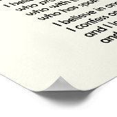 Poster-Nicene Creed~ ! Poster (Hoek)