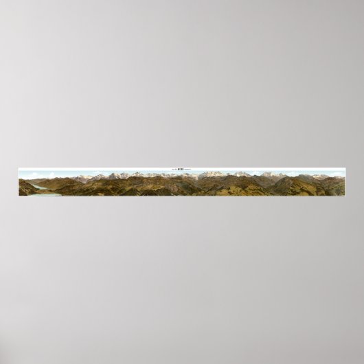 POSTER NIESEN Swiss Alps Panorama 360° (Voorkant)