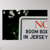 Poster-"No Boom Box in Jersey" Poster (Voorkant)