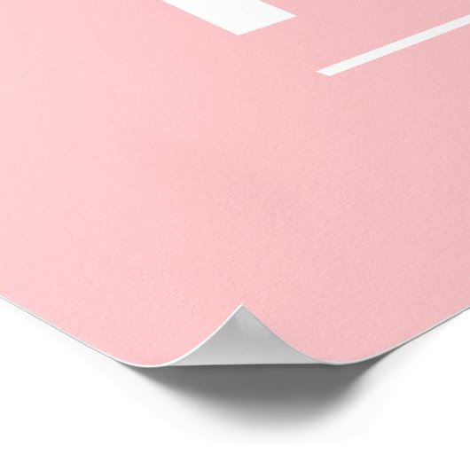 Poster: Noem het een Plan (Roze) Poster (Hoek)