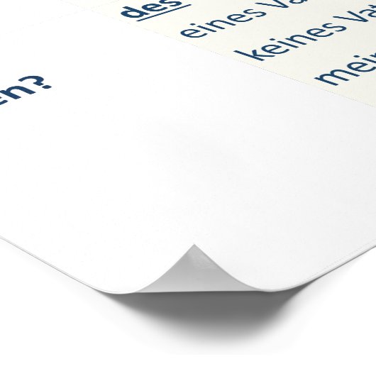 Poster - Nomendeklinatie (N-A-D-G/m-f-n-pl) (Hoek)