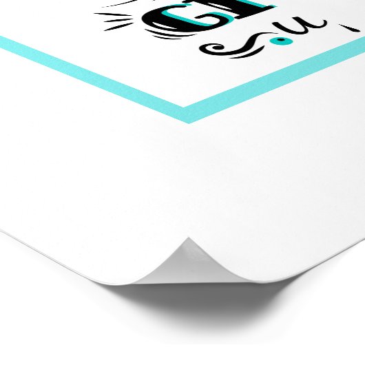 Poster-Nooit opgeven Poster (Hoek)