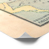  Poster Noord-Amerika Kaart (Hoek)