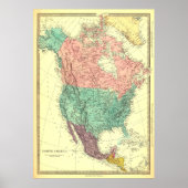  Poster Noord-Amerika kaart (Voorkant)