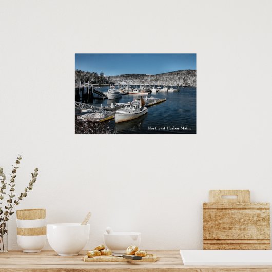 Poster noordoostkust (Keuken)