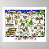 Poster Noordpoolkaart (Voorkant)