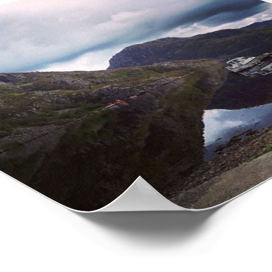 Poster Noorwegen Fjord (Hoek)