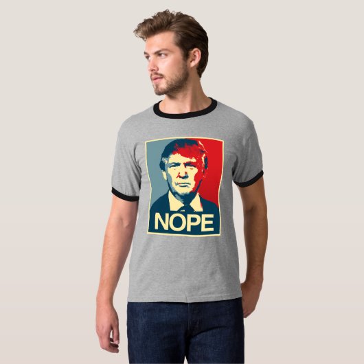 Poster Nope - Donald Trump - T-shirt (Voorkant volledig)